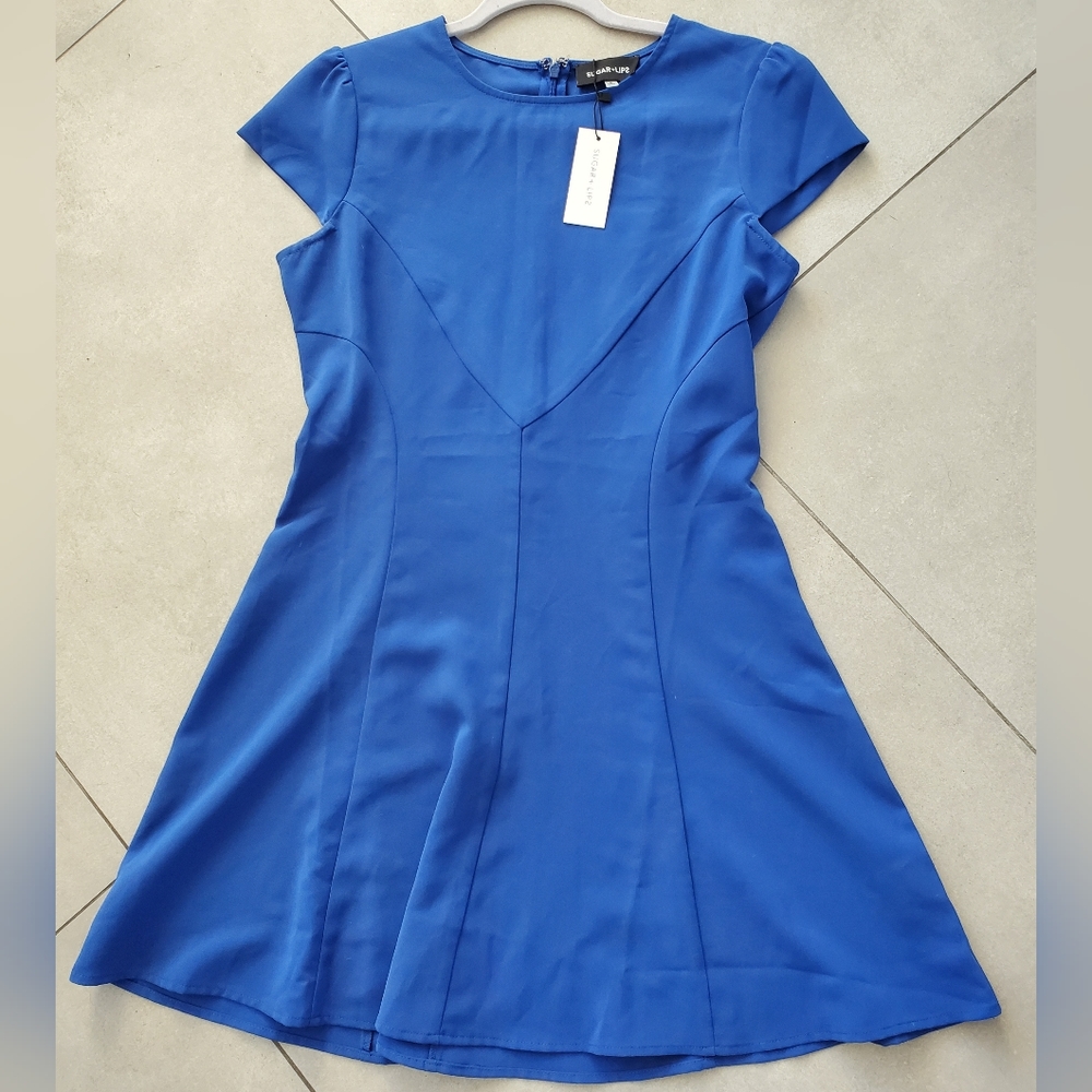 Sugar + Lips blue medium dress